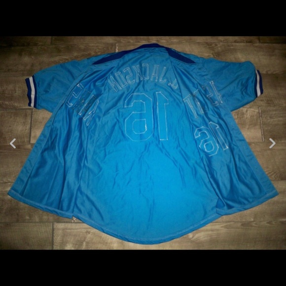 Vintage Bo Jackson Kansas City Royals Baseball Stitched Jersey Uniform Sz XLarge - Picture 8 of 11